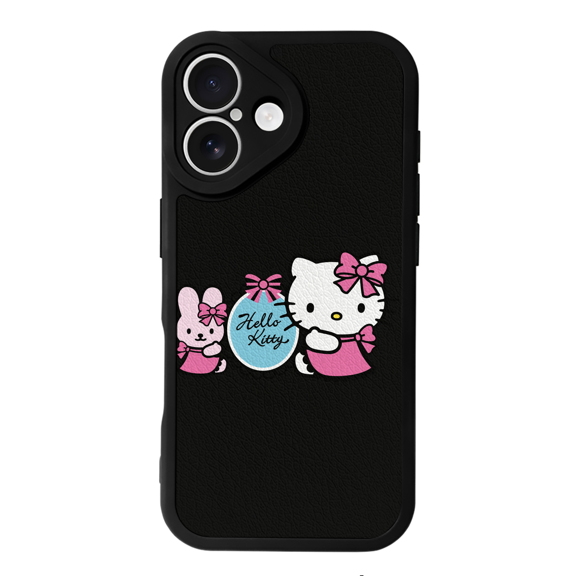 （画像用） Hello Kitty ハローキティ 【iPhone 16シリーズ対応】シリコンスマホケース（レザー調） 材質：シリコン